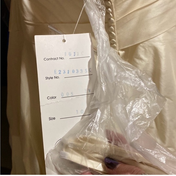 Kathy Ireland 2Be Raw Ivory Silk Ballgown Wedding Gown - Picture 14 of 14